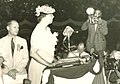 First Lady Eleanor Roosevelt speaking on the final day of the 1940 convention