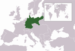 Territory of the German Empire in 1914, prior to World War I