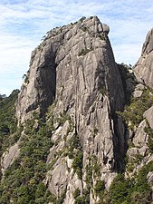 A rock formation in Huangshan