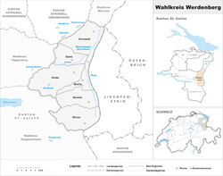 Location of Distret de Werdenberg