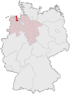 Lokasi Friesland di Jerman