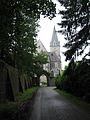 2012 : portail de l'abbaye de Maredret en activité.