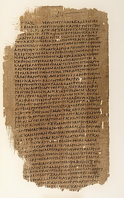 Tredde side fan in Gryksk manuskript fan it boek Henoch, út 'e 4e iuw.