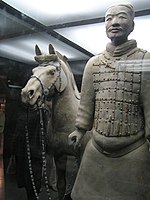 Lifesize calvalryman from the Terracotta Army, Qin dynasty, ca. 3rd century BC