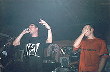 Violadores del Verso in 2002 (from left to right): Sho-Hai, Kase.O, R de Rumba and Lírico.