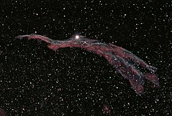 Západní část Řasové mlhoviny (NGC 6960)