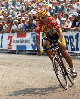 Davide Cassani tijdens de Ronde van Frankrijk 1993