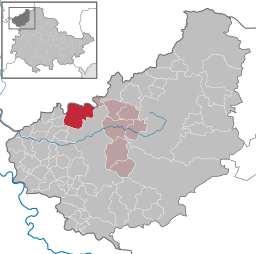 Läget för kommunen Hohes Kreuz i Landkreis Eichsfeld