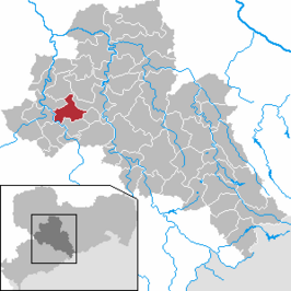 Kaart van Königshain-Wiederau