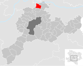 Poloha obce Nußdorf ob der Traisen v okrese Sankt Pölten-vidiek (klikacia mapa)