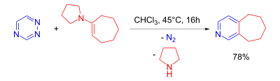 Reaktionsschema der Boger-Pyridinsynthese