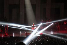 Mars performing in a concert