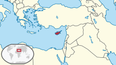 Położenie Cypru