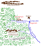 Sketch map of Mirkwood