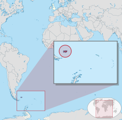 Location of Falkland Islands