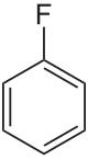 Strukturformel von Fluorbenzol