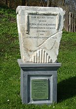 Gedenkstein von 1807 für Heinrich Jacob Bernhard