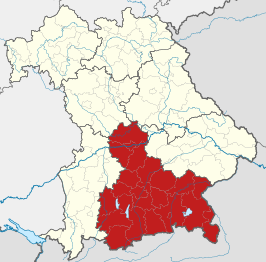 Kaart van Oberbayern