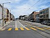 The outbound painted clear zone at Taraval and 40th Avenue, 2018