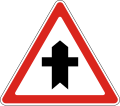 Intersection with a minor road