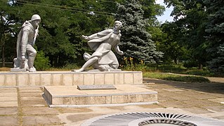 Monument en l'honneur de la libération de la ville par l'Armée rouge.