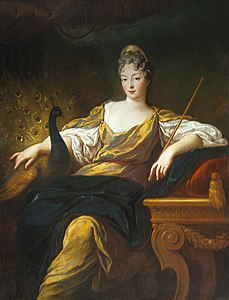 Françoise Marie khi hóa thân thành nữ thần Juno