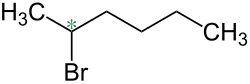 Strukturformel von 2-Bromhexan