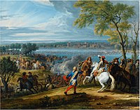 Le passage du Rhin par l'armée française le 12 juin 1672 (Adam François van der Meulen).