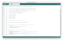 Arduino IDE v2.0.4での簡単なプログラムのスクリーンショット。