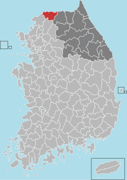Localização de Cheorwon
