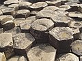 Kolom basal alami di Giant's Causeway, Irlandia