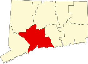 Localisation de Comté de New Haven(New Haven County)