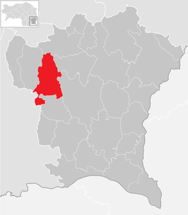 Lage der Gemeinde Sankt Stefan im Rosental im Bezirk Südoststeiermark (anklickbare Karte)