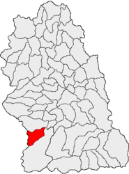 Location in Hunedoara County