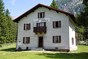 Das Rifugio Luigi Brasca