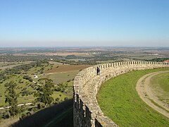 View of the countryside from the castle.