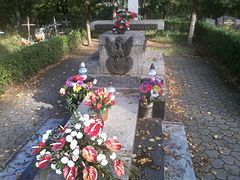 The grave of Polish soldiers killed in World War II in 1939