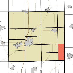 Location of Newville Township in DeKalb County