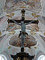 La crocifissione sopra l'altare della croce