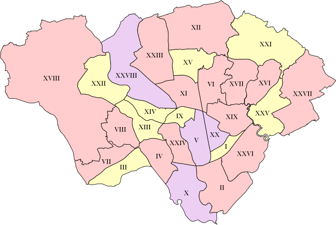 Nombre de sièges à pourvoir dans chaque section électorale 4 conseillers à élire 3 conseillers à élire 2 conseillers à élire Noms des sections numérotées en chiffres romains selon l’ordre alphabétique anglophone I : Adamsdown II : Butetown III : Caerau IV : Canton / Treganna V : Cathays VI : Cyncoed VII : Ely / Trelái VIII : Fairwater / Y Tyllgoed IX : Gabalfa X : Grangetown XI : Heath / Y Mynydd Bychan XII : Lisvane and Thornhill / Llys-faen a’r Ddraenen XIII : Llandaff / Llandaf XIV : Llandaff North / Ystum Taf XV : Llanishen / Llanisien XVI : Llanrumney / Llanrhymni XVII : Pentwyn XVIII : Pentyrch and Saint Fagans / Pentyrch a Sain Ffagan XIX : Penylan / Pen-y-lan XX : Plasnewydd XXI : Pontprennau and Old Saint Mellons / Pontprennau a Phentref Llaneirwg XXII : Radyr / Radur XXIII : Rhiwbina / Rhiwbeina XXIV : Riverside / Glanyrafon XXV : Rumney / Tredelerch XXVI : Splott / Y Sblot XXVII : Trowbridge XXVIII : Whitchurch and Tongwynlais / Yr Eglwys Newydd a Thongwynlais