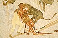 Image 17Condemned man attacked by a leopard in the arena (3rd-century mosaic from Tunisia) (from Roman Empire)