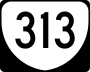 State Route 313 marker