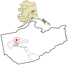 Location within Fairbanks North Star Borough and the state of Alaska