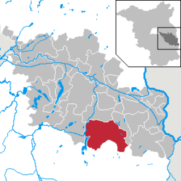 Läget för staden Friedland i Landkreis Oder-Spree