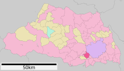 Location of Fujimi in Saitama Prefecture