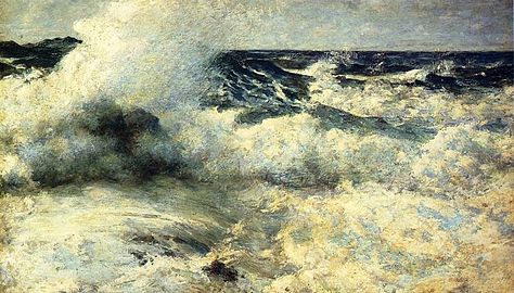 Wzburzone morze, 1895, kolekcja prywatna
