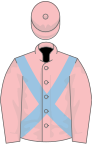 Pink, light blue cross-belts