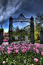 Nationale historische Stätte Kanadas Halifax Public Gardens, Halifax, Nova Scotia. Sechster Platz: 557,5 Punkte. Der Finalist geht für die 2. Runde an die internationale Jury. Fotograf: Markjt