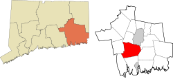 Montville's location within the Southeastern Connecticut Planning Region and the state of Connecticut