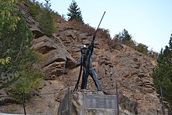 アイダホ州シルバーバレー（英語版）のサンシャイン鉱山（英語版）の記念碑